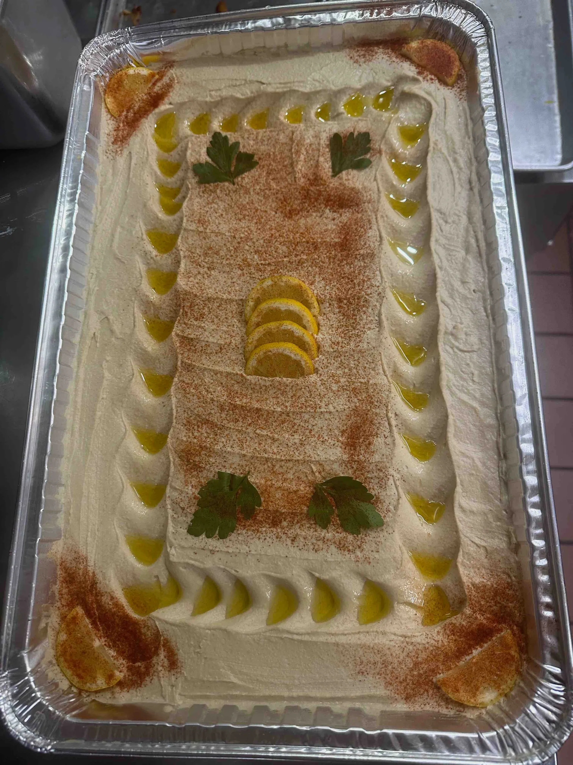 Mediterranean catering setup